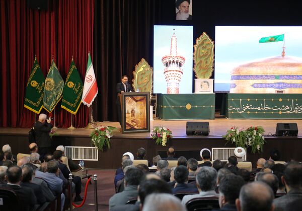آیین تکریم و معارفه مدیر کانون‌های خدمت رضوی آذربایجان شرقی