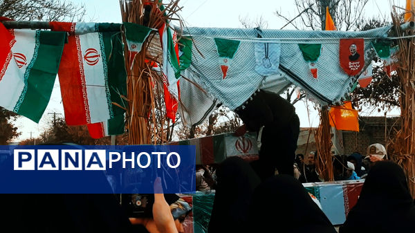 مراسم استقبال از شهید گمنام در غلامان