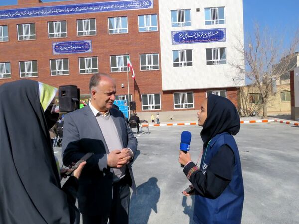 آیین افتتاح مدرسه ۱۲ کلاسه خیری, مشارکتی زنده یاد حاج فضل الله حریریان در محمد شهر کرج