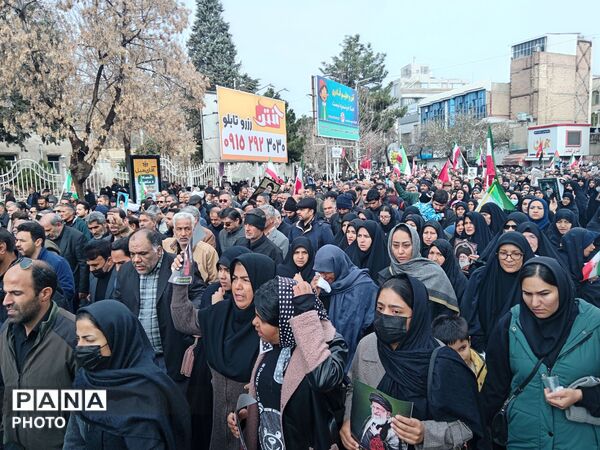 قاب پانا میزبان مراسم تشییع پیکر شهدا نیشابور 