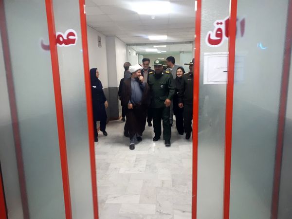 دیدار فرماندار آشخانه با پرستاران بیمارستان پورسینا