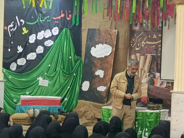 مراسم عزاداری ام ابیها(س) در دبیرستان محدثه قم