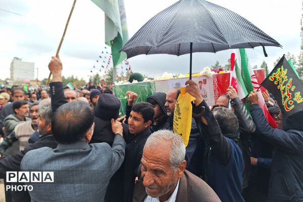 راهپیمایی روز قدس و تشییع شهید اقتدار در مرودشت