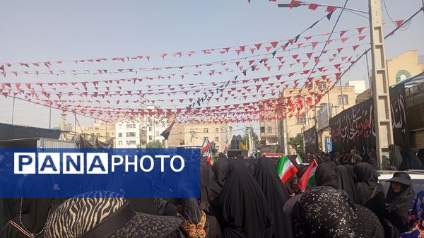 آیین تشییع شهید مرتضی جمالی در فردیس