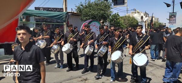 شور حسینی در شهر جعفریه قم 
