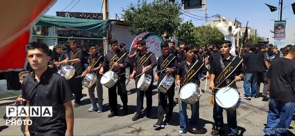 شور حسینی در شهر جعفریه قم 