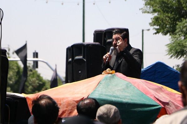 وداع با پیکر مطهر شهید حسین امیرعبدالهیان در شهرستان ری