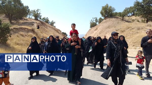 پیاده‌روی جاماندگان اربعین حسینی در یاسوج