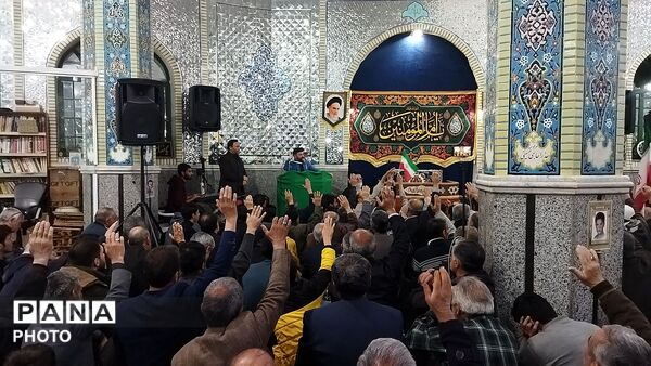 اجتماع بزرگ مردم نیشابور در پی محکومیت حمله رژیم صهیونسیتی و آمریکای جنایتکار به ایران 