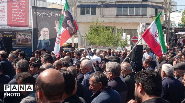 آیین چهلمین روز شهادت «قائد امت رهبر شهید» در کوهدشت