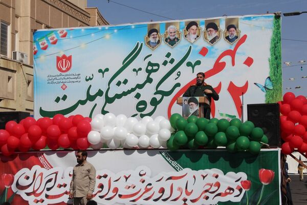 راهپیمایی ۲۲ بهمن در شهرستان بم 