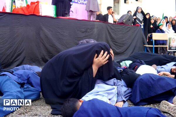 دلنش آموزان گرگانی در سوگ دانش آموزان میناب