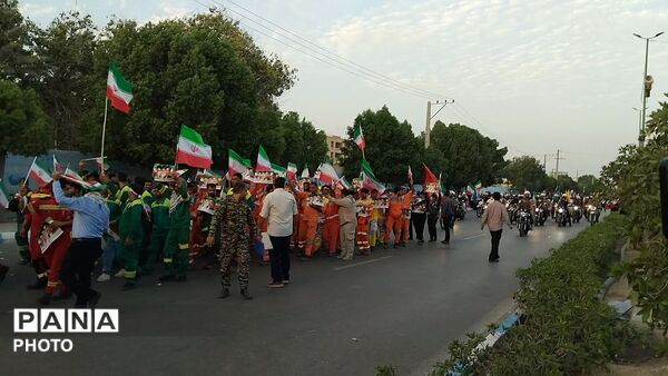 رژه باشکوه دختران جان‌فدا؛ جلوه‌ای از غرور، اقتدار و عشق به وطن