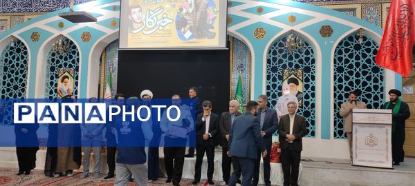 آیین غبارروبی مزار امامزاده حمزه رضا(ع) و همایش روز خبرنگار در شهر زیارت شهرستان شیروان