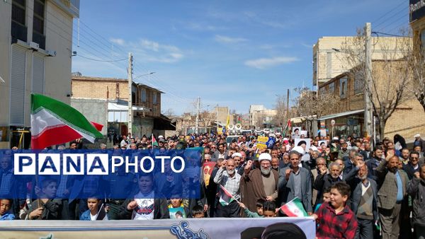 راهپیمایی روز دشمن‌شکن قدس در شهرستان بن 