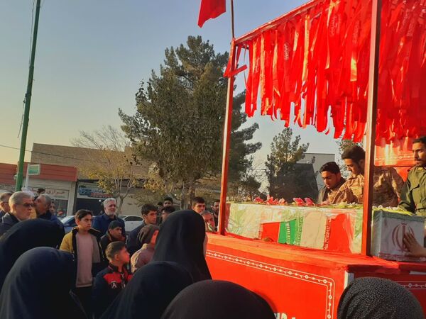 تشییع پیکر مطهر شهدای گمنام در سرار شهرستان برخوار