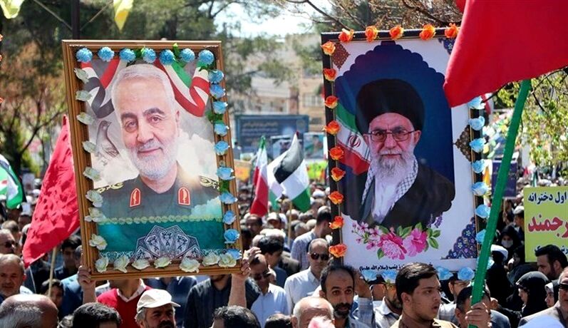 حضور پرشور مردم شهرستان‌های استان کرمان در راهپیمایی روز جهانی قدس/فیلم