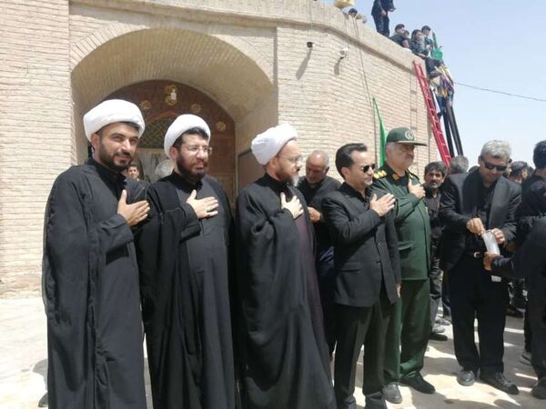 امامزاده سین حسن روستای میرآباد، میزبان مسئولان شهرستان خلیل‌آباد