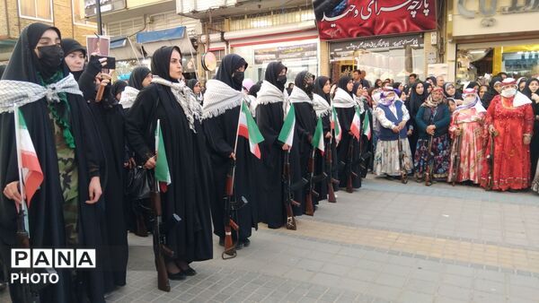 اجتماع و رزمایش بزرگ 2000 نفری دختران جانفدای اهر