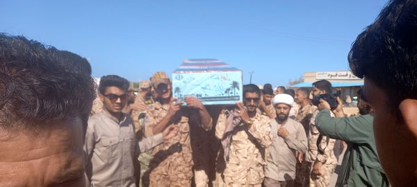 تشییع شهید گمنام در بوموسی 