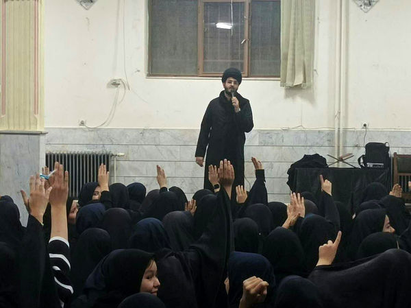 مراسم عزاداری ام ابیها(س) در دبیرستان محدثه قم