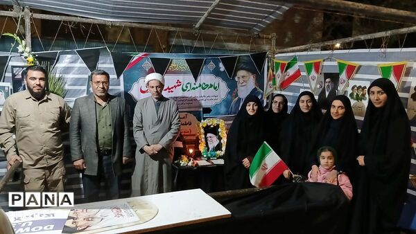  برپایی باشکوه موکب مدرسه با نور و نوای شبانه در فیروزان