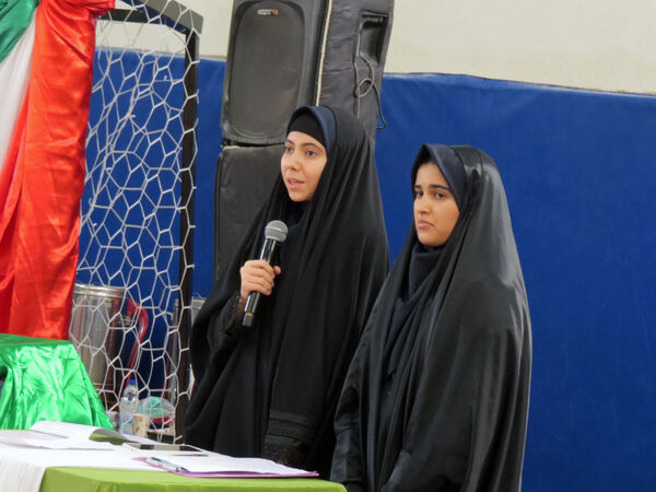  جشن مدرسه ای ایرانمون در دبیرستان شاهد آمنه شهرستان بجنورد 