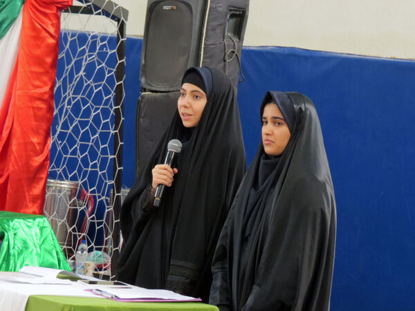  جشن مدرسه ای ایرانمون در دبیرستان شاهد آمنه شهرستان بجنورد 