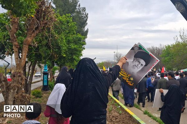 حماسه‌‌آفرینی باشتی‌ها در راهپیمایی روز قدس و تجدید بیعت با رهبری