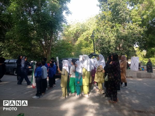 تبلور فرهنگ سلامت در فعالیت صبحگاهی دانش‌آموزان و مربیان مینابی