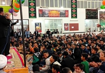 جشن باشکوه میلاد با سعادت مهدی موعود (عج) در روستای نقاب خلیل آباد