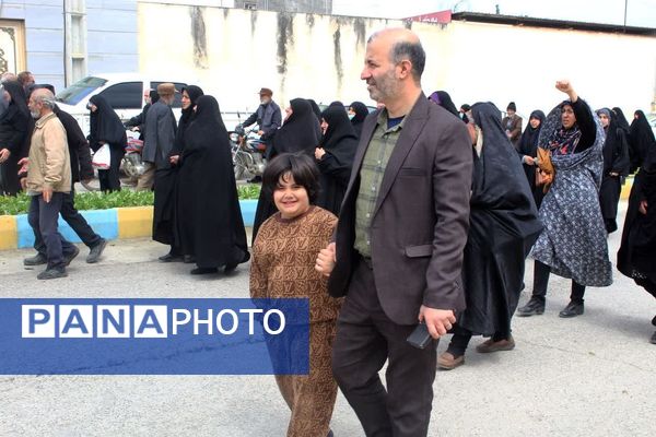 حمایت نمازگزاران جمعه در گلوگاه از مردم مظلوم فلسطین