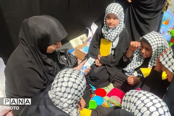 برپایی موکب توسط مدارس ناحیه دو شهرری به مناسبت اربعین حسینی 
