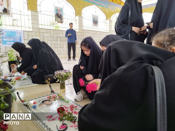 تجدید میثاق سفیران سلامت زاهدشهر با آرمان‌های شهدا