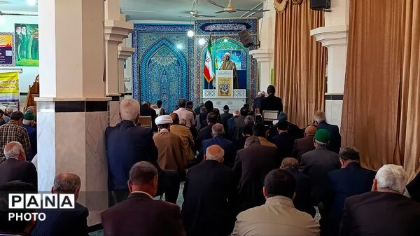 نخستین نماز جمعه ماه مبارک رمضان در شهرستان خلیل‌آباد 