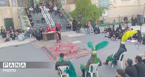 مراسم تعزیه‌خوانی در مسجد جامع آبشناسان همراه با حضور عزاداران