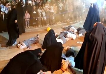 نمایشی به یاد دانش آموز مفقودالاثر شهید ماکان نصیری در شهر آوه