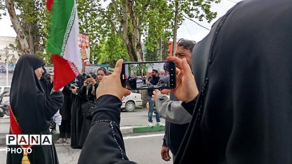 رژه اقتدار دختران معصومی در گرگان