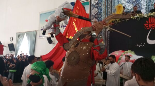 مراسم شیرخوارگان حسینی در مصلی بزرگ امام علی(ع) شهرستان ساوه