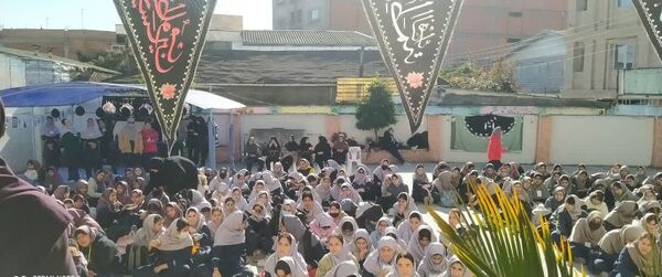 مراسم ایام فاطمیه در دبیرستان نجم قائمشهر