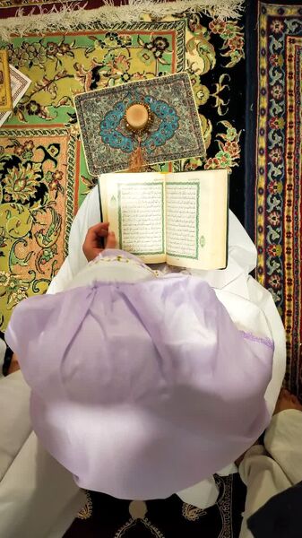 اعتکاف دانش‌آموزان دختر در مسجد سیدالشهدا شهرستان بجنورد 
