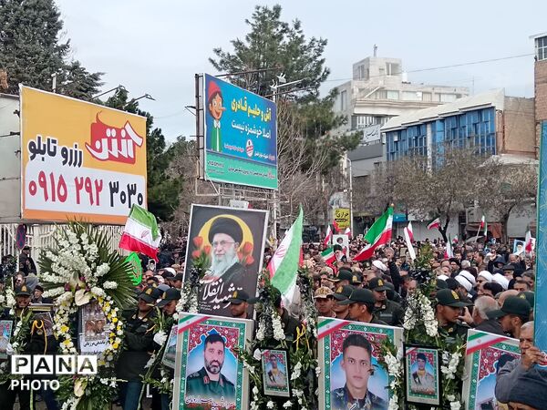 قاب پانا میزبان مراسم تشییع پیکر شهدا نیشابور 