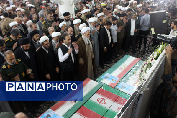 تشییع پیکرهای مطهر شهدای حملات رژیم صهیونیستی در قم