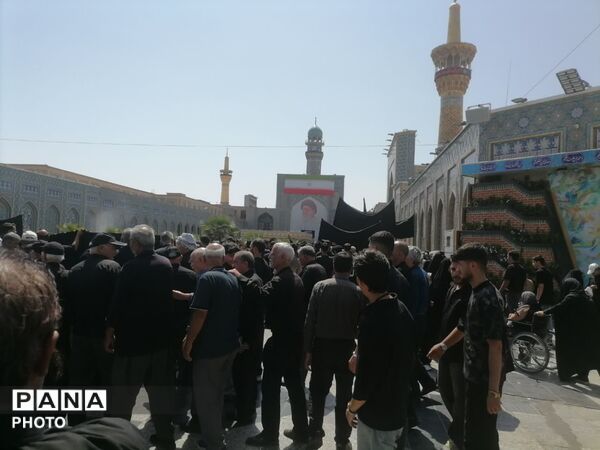 حرم مطهر رضوی در سوگ امام رئوف