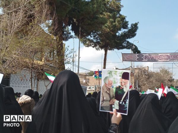 تجمع پرشور مردم شهرستان  نیشابور