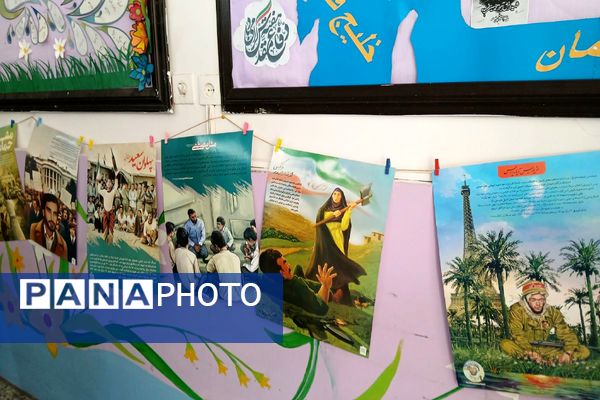 آذین‌بندی مدارس ملارد به رنگ ایثار و حماسه