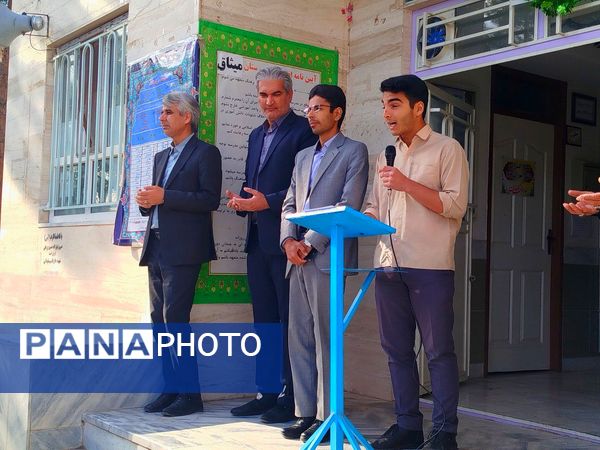 حضور مدیر آموزش و پرورش کاشمر در دبیرستان پسرانه میثاق