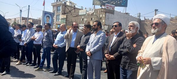 گرامیداشت شهادت سید‌حسن‌نصرالله در شهرستان بم 