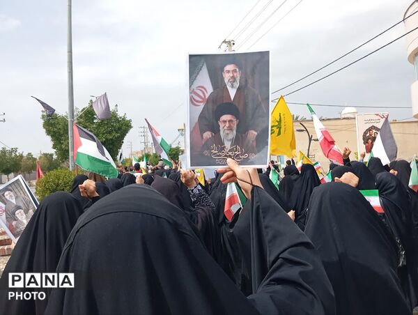 راهپیمایی روز قدس در شهر لطیفی لارستان