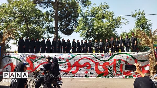 عاشقان حسینی ( ع) به یاد پیاده روی اربعین در نیشابور پیاده روی کردند-۲